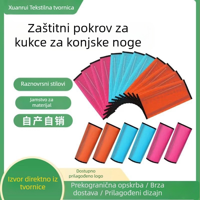 Zaštitne navlake za konjske noge s mrežom protiv komaraca, brend Xuan Rui, materijal Quality Teslin mreža, 50 setova u kutiji, licencirana privatna oznaka