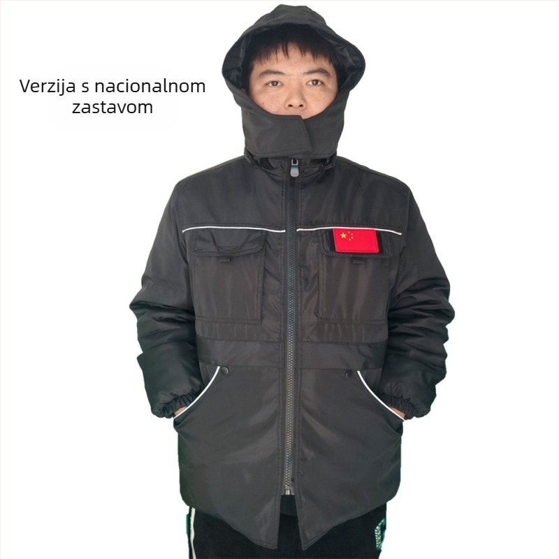 LUYANG Jakna za obuku pasa od poliestera, otporna na vjetar i vodootporna, protiv ogrebotina, s velikim džepom