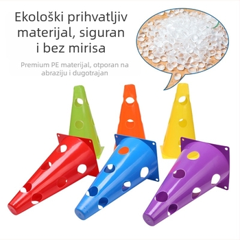 Nogometni konusi i prepreke za trening – PE materijal, marka Yuke, trenažni alat