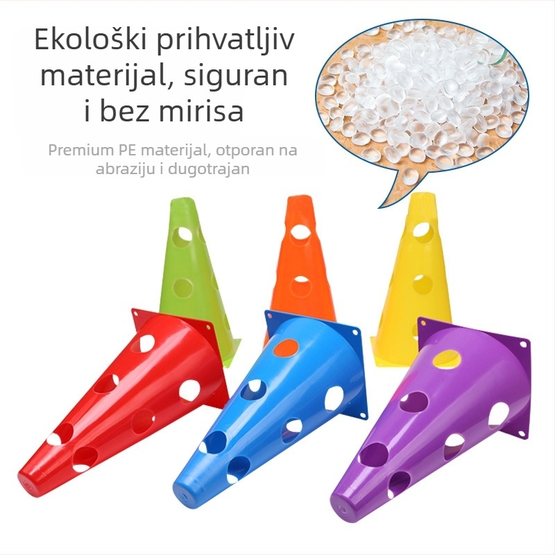Nogometni konusi i prepreke za trening – PE materijal, marka Yuke, trenažni alat