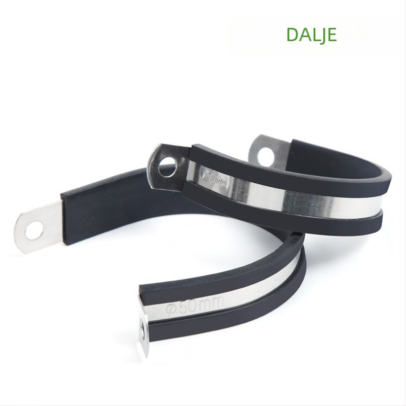 TFURTHER cijevni steznik s gumom podlogom, nehrđajući čelik 304, za fiksiranje cijevi