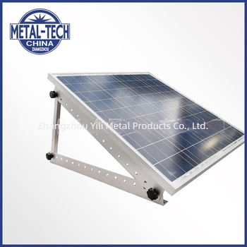 Držač za ploski krov s tronožnim postoljem, sklopivi nosač za solarne PV module, set nosača, aluminijska legura, model 008, težina 500 g, oksidacijski završni sloj, nacionalni standard