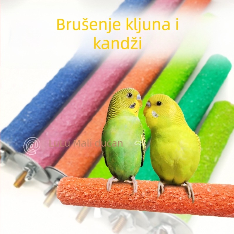 Igračke za papige i druge ptice, drvene štapiće za zube, drveni nosači štapića, tigrov uzorak šlifa za klijetku ptica (Materijal: Drugo; Podrijetlo: Drugo; Uvoz: Ne)