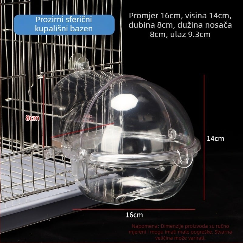 Lin xiang Plastični kupalnik za ptice — za ptice, privatna marka