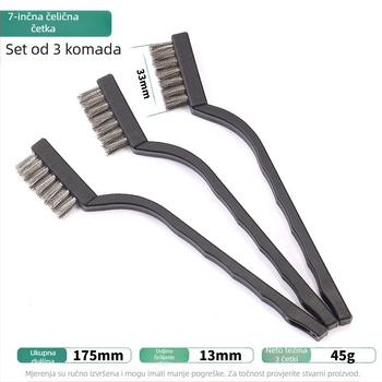 Petodjelni set četki za čišćenje kuhinjskog plinskog štednjaka i spojeva nape – dekalcifikacija i uklanjanje masnoće, metalne četke