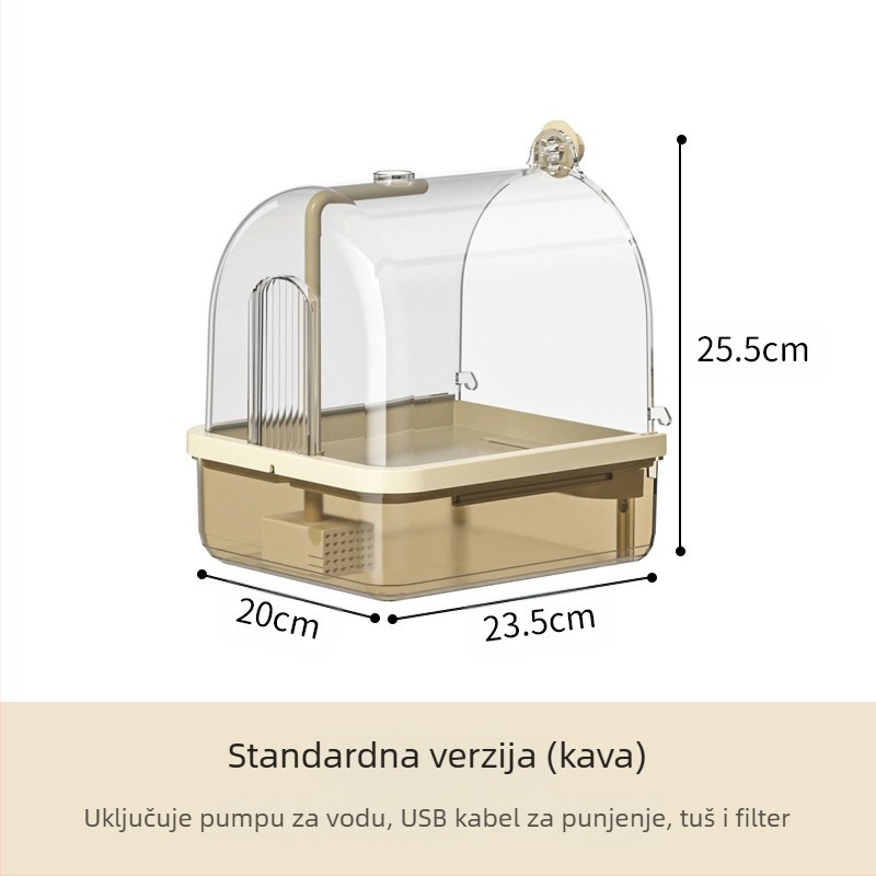 Plastična posuda za kupanje ptica – Karling duo, za ptice, podrijetlo Guangdong, materijal plastika