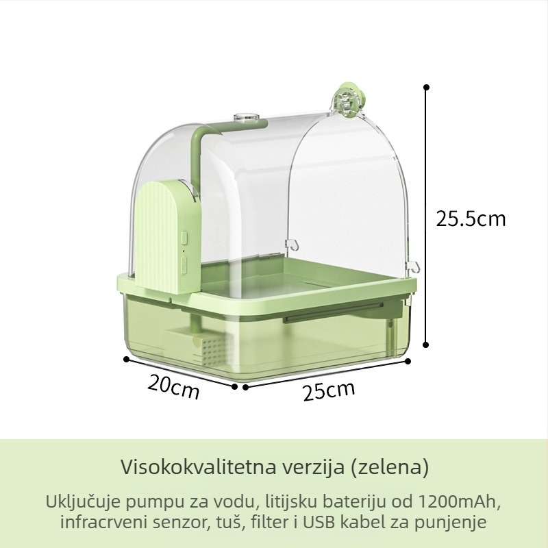 Plastična posuda za kupanje ptica – Karling duo, za ptice, podrijetlo Guangdong, materijal plastika