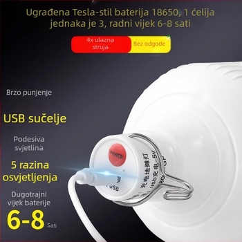 USB LED lampica za štand na noćnom tržištu, napajana USB-om, s držačem i regulacijom jačine svjetla