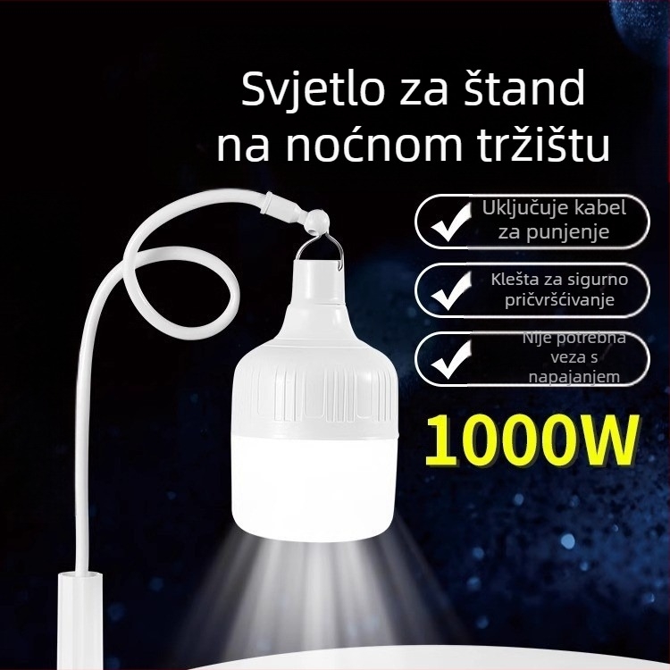 USB LED lampica za štand na noćnom tržištu, napajana USB-om, s držačem i regulacijom jačine svjetla