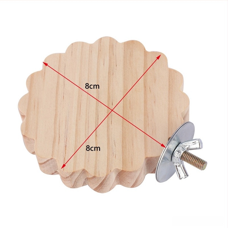 Drvena platforma za papige – za skakanje i penjanje; Materijal: bor; Marka: Quimai; Pogodno za papige; Nije uvoz