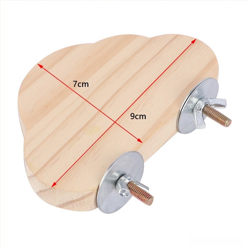 Drvena platforma za papige – za skakanje i penjanje; Materijal: bor; Marka: Quimai; Pogodno za papige; Nije uvoz