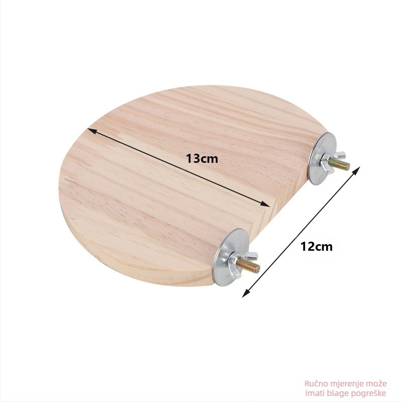 Drvena platforma za papige – za skakanje i penjanje; Materijal: bor; Marka: Quimai; Pogodno za papige; Nije uvoz