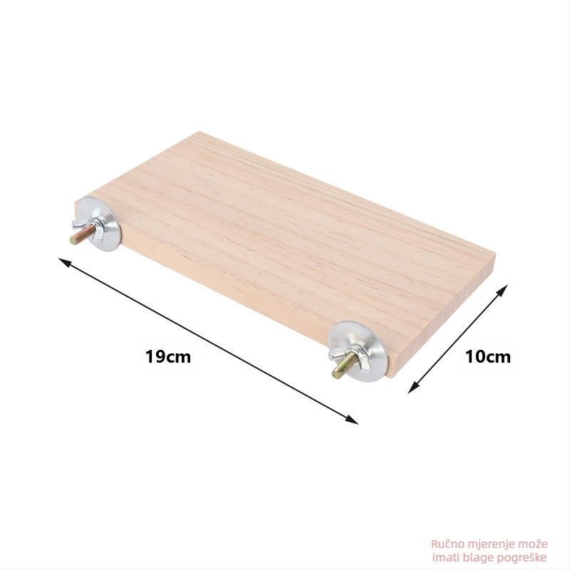 Drvena platforma za papige – za skakanje i penjanje; Materijal: bor; Marka: Quimai; Pogodno za papige; Nije uvoz