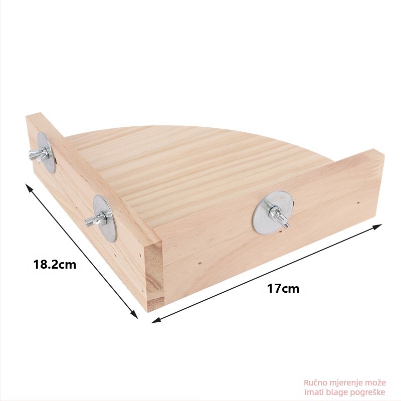 Drvena platforma za papige – za skakanje i penjanje; Materijal: bor; Marka: Quimai; Pogodno za papige; Nije uvoz