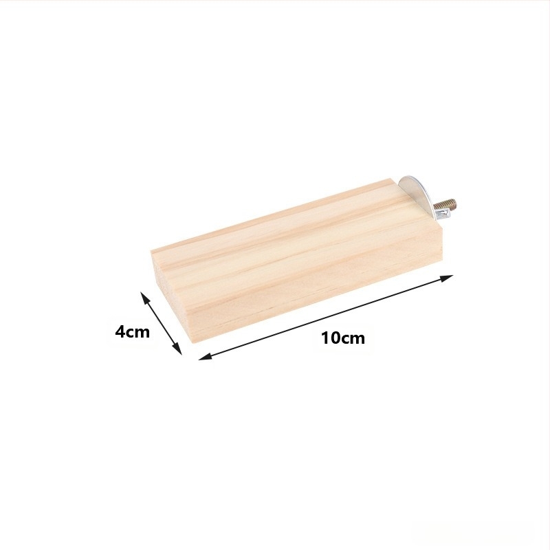 Drvena platforma za papige – za skakanje i penjanje; Materijal: bor; Marka: Quimai; Pogodno za papige; Nije uvoz