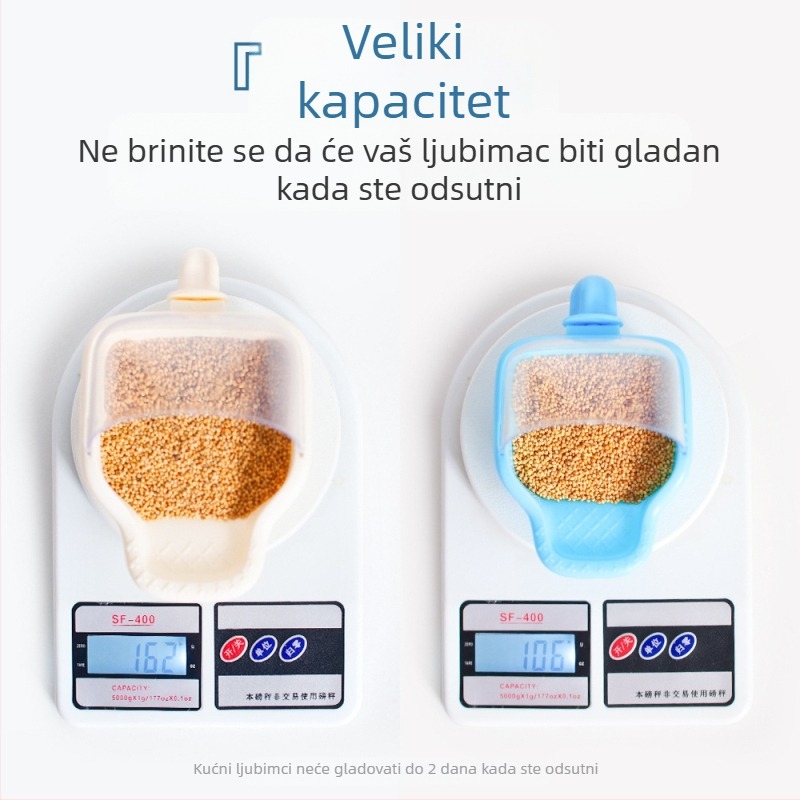 Automatski hranilnik za papige, plastična kutija za hranu, set od 50 kom., marka Weibi, pogodan za akvarij, anti-rozlijevajuća posuda za hranjenje