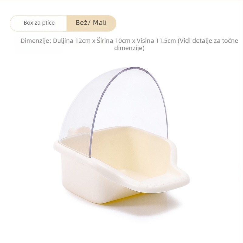 Automatski hranilnik za papige, plastična kutija za hranu, set od 50 kom., marka Weibi, pogodan za akvarij, anti-rozlijevajuća posuda za hranjenje