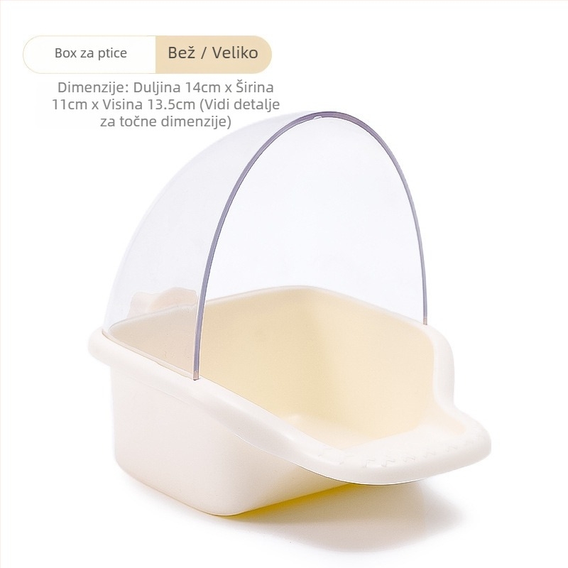 Automatski hranilnik za papige, plastična kutija za hranu, set od 50 kom., marka Weibi, pogodan za akvarij, anti-rozlijevajuća posuda za hranjenje