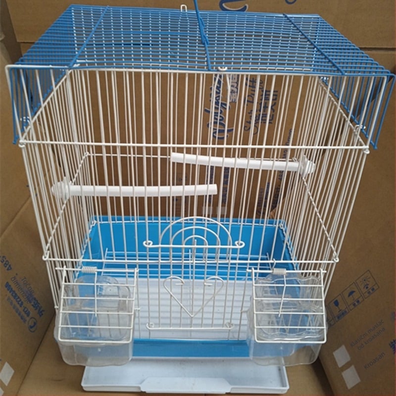 Kavez za papige s ravnim vrhom od željezne žice za uzgoj