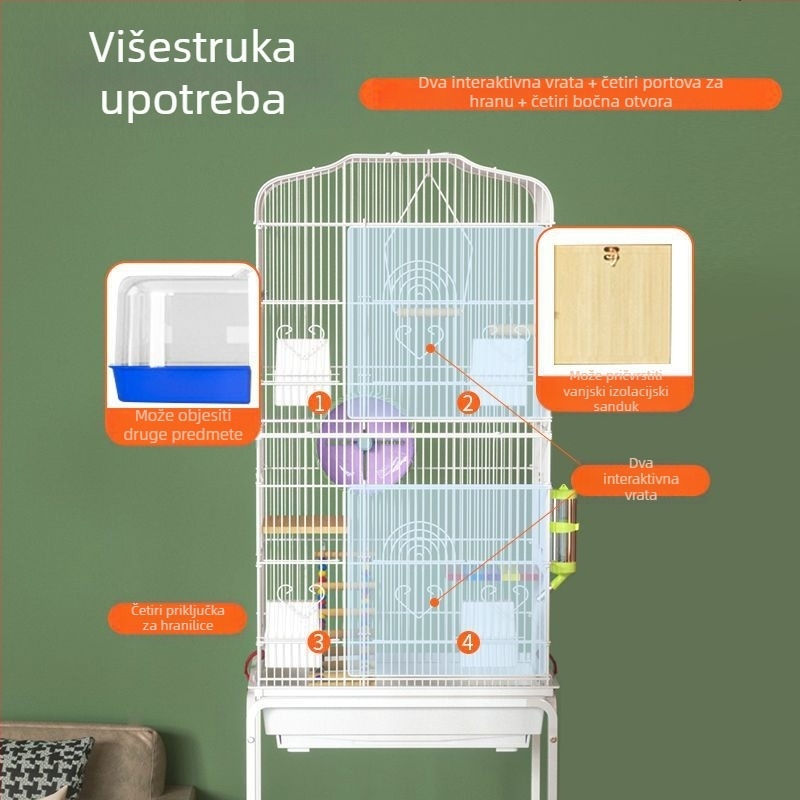 Metalni kavez za male životinje – antiizlaz, luksuzan dizajn ormarića