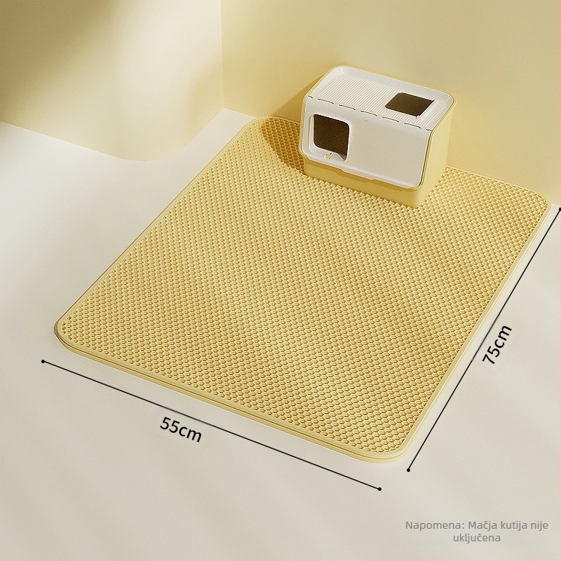 Mat za mačji pijesak – EVA materijal, anti-raspršivanje, kontrola rasipanja pijeska, za mačke