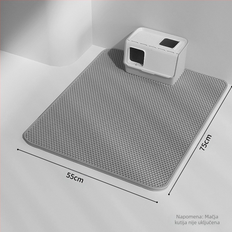 Mat za mačji pijesak – EVA materijal, anti-raspršivanje, kontrola rasipanja pijeska, za mačke