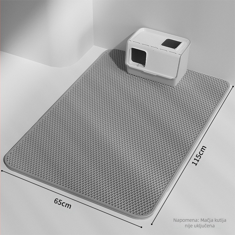 Mat za mačji pijesak – EVA materijal, anti-raspršivanje, kontrola rasipanja pijeska, za mačke