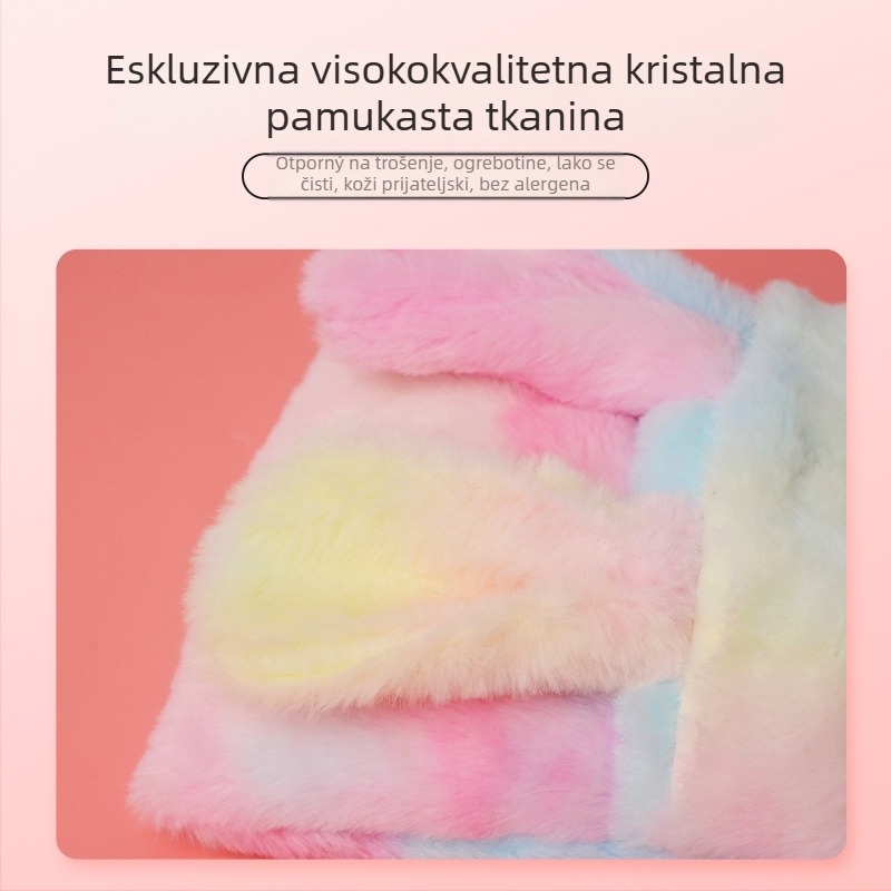 Zimsko debelo pamučno gnijezdo za male kućne ljubimce s umjetnim krznom
