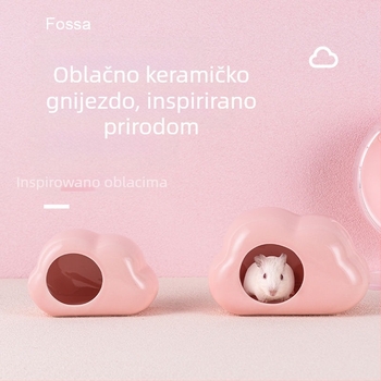 Keramičko gnijezdo za hamster u obliku oblaka – hlađenje i disipacija topline