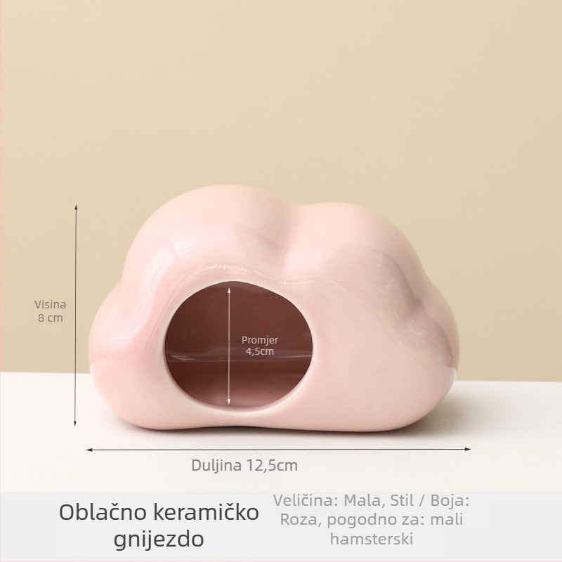 Keramičko gnijezdo za hamster u obliku oblaka – hlađenje i disipacija topline