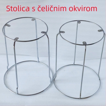 Metalni stalak za bar stolice – zamjena, debele čvrste željezne šipke, višenamjenski željezni stalak, izrađeno prema crtama, model 30–42, suvremen minimalistički stil