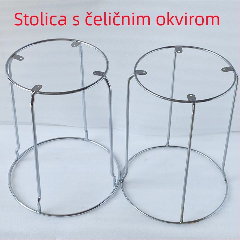 Metalni stalak za bar stolice – zamjena, debele čvrste željezne šipke, višenamjenski željezni stalak, izrađeno prema crtama, model 30–42, suvremen minimalistički stil