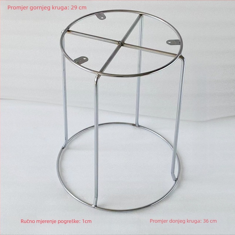 Metalni stalak za bar stolice – zamjena, debele čvrste željezne šipke, višenamjenski željezni stalak, izrađeno prema crtama, model 30–42, suvremen minimalistički stil