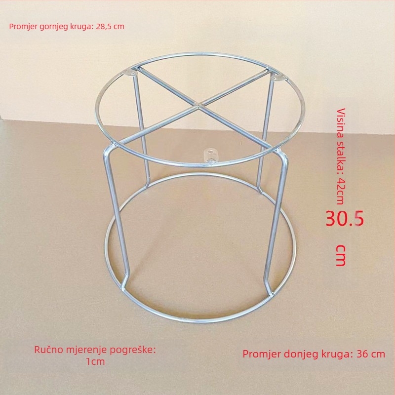 Metalni stalak za bar stolice – zamjena, debele čvrste željezne šipke, višenamjenski željezni stalak, izrađeno prema crtama, model 30–42, suvremen minimalistički stil