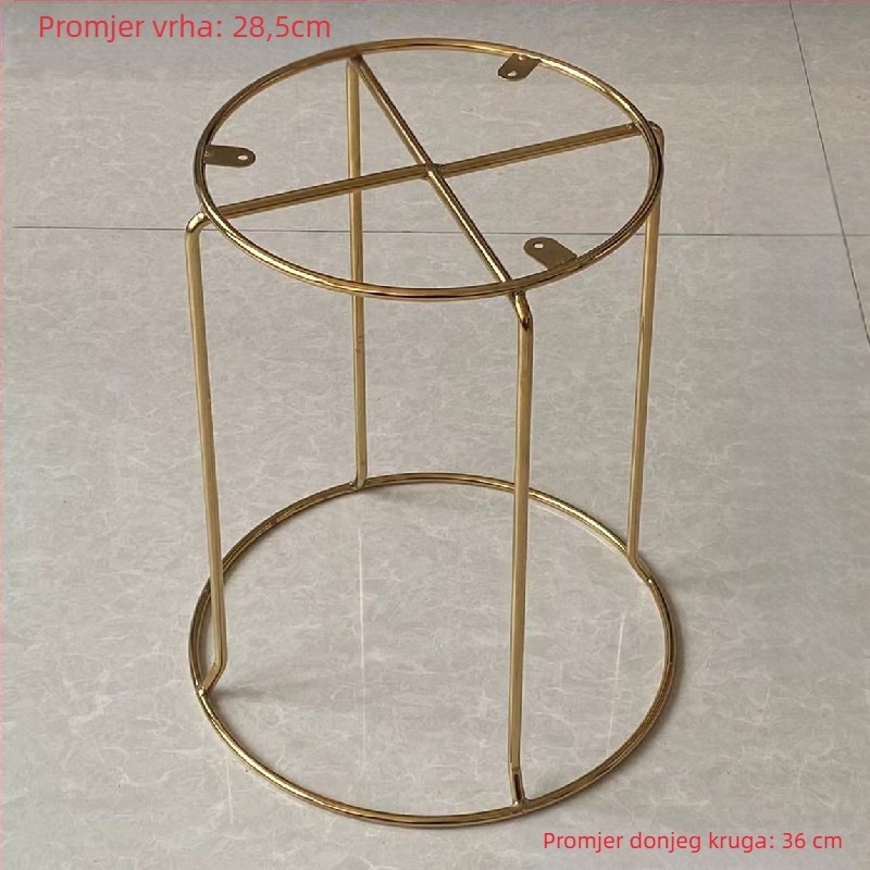 Metalni stalak za bar stolice – zamjena, debele čvrste željezne šipke, višenamjenski željezni stalak, izrađeno prema crtama, model 30–42, suvremen minimalistički stil