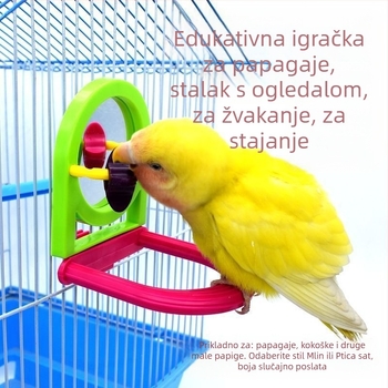 Igračka za ptice u kavezu za samostalnu zabavu i žvakanje – plastična ogledalna igračka Pro-pet za ptice, porijeklo Shandong
