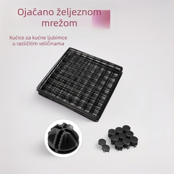 Žičani paneli za ograđivanje kućnih ljubimaca: kavez za mačku, kavez za psa, mačja vila i skladišni stalak