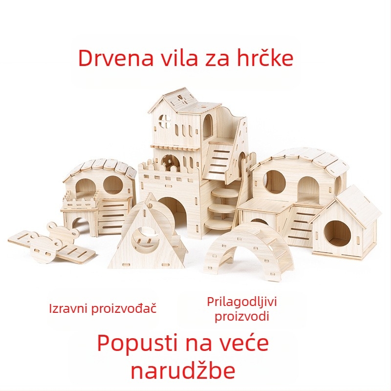 Drvena kućica za hamstere — sklonište za sve sezone