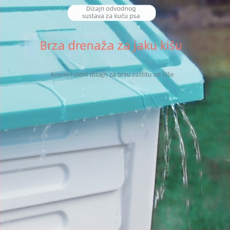 Bo Beti plastična kućica za pse – Cottage stil, za vanjsku i unutarnju upotrebu, proizvedeno u Zhejiang