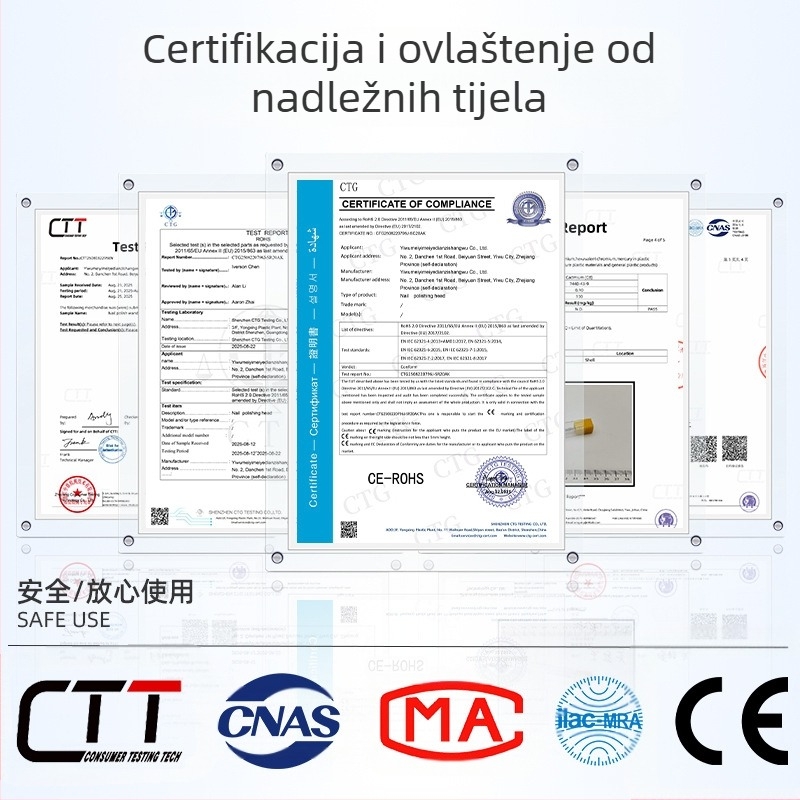 Organizator za manikuru – drveni, japanskog stila, stolni organizator s više rupa za alate za poliranje noktiju