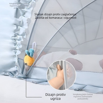 Sklopiva mreža za krevet protiv komaraca s fiberglas cijevima, za dojenčad 0–1 godina