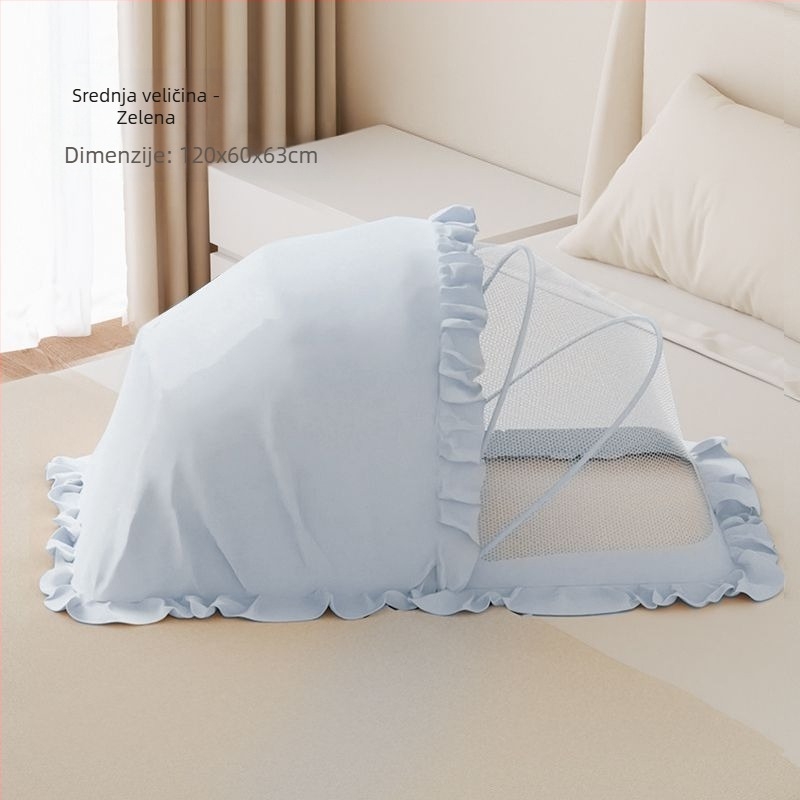 Sklopiva mreža za krevet protiv komaraca s fiberglas cijevima, za dojenčad 0–1 godina