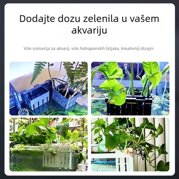 Zidni lonac za hidroponsku sadnju za akvarij – dekorativni lonac za vodene biljke