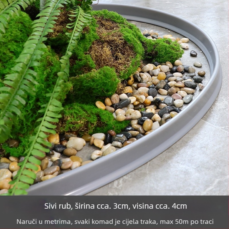 Umjetni mahovina travnjak, flokirane svilenkaste biljke, model 21488319, ukras pejzaža za vitrine