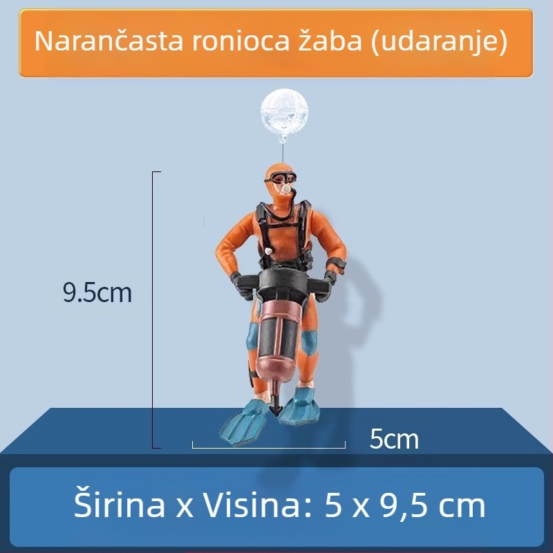 Dekor za akvarij – Mala vještica s plutajućom kuglom, PVC; kategorija: lutka; stil: lutka; težina 0.1 g