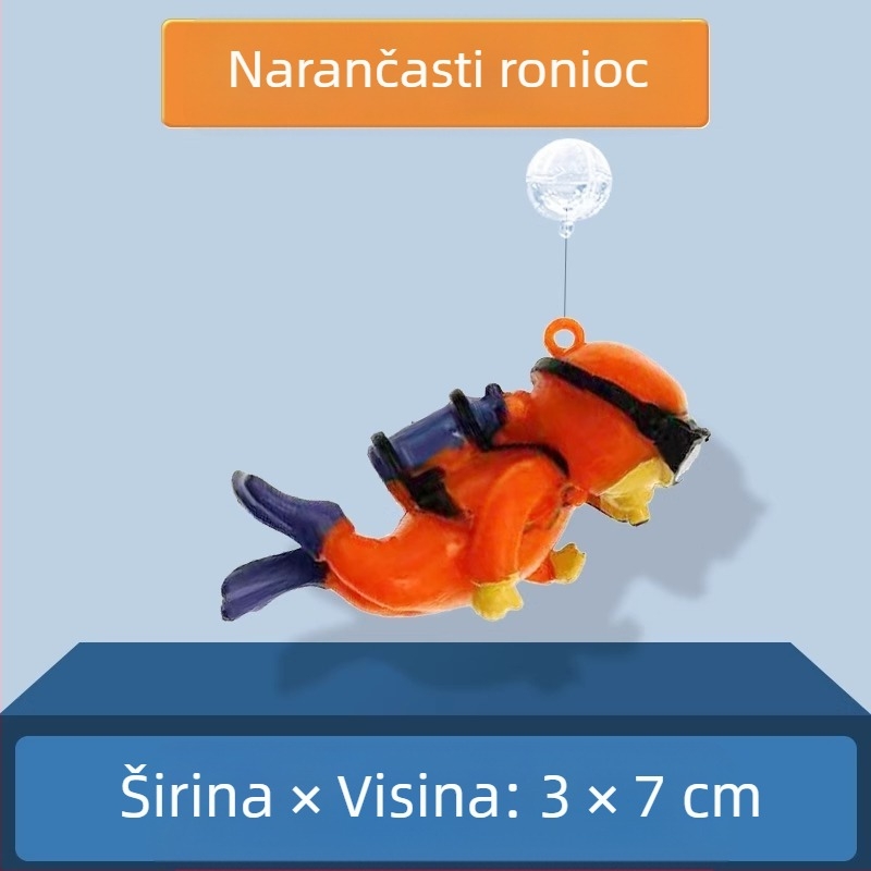 Dekor za akvarij – Mala vještica s plutajućom kuglom, PVC; kategorija: lutka; stil: lutka; težina 0.1 g