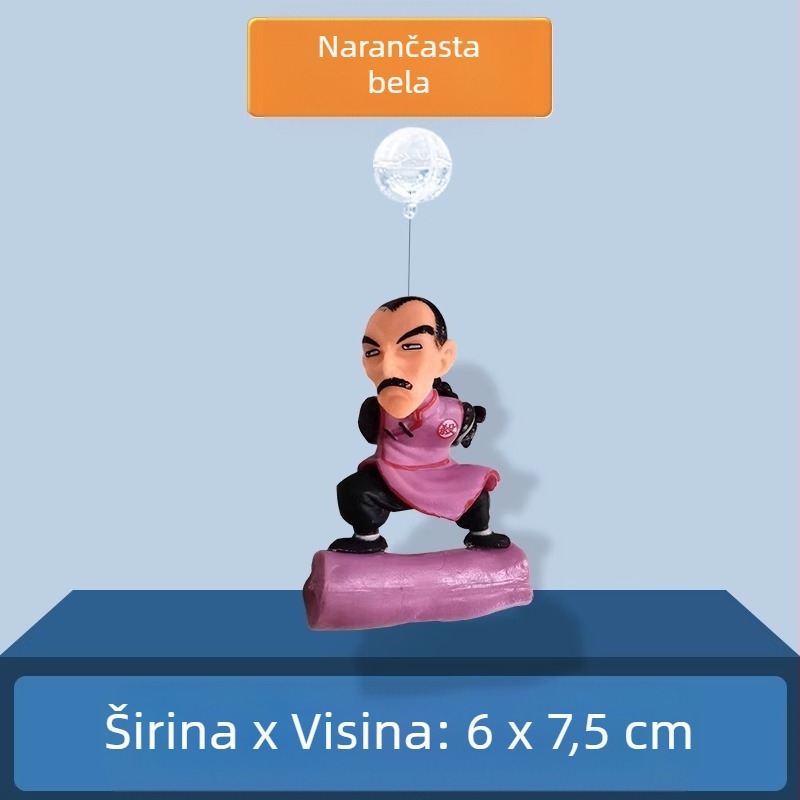 Dekor za akvarij – Mala vještica s plutajućom kuglom, PVC; kategorija: lutka; stil: lutka; težina 0.1 g