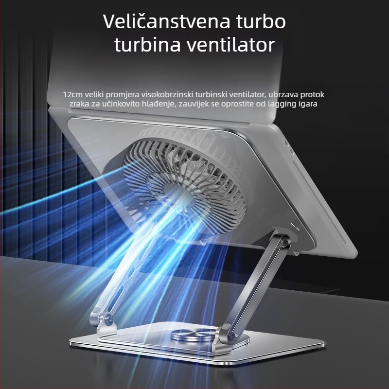 Držač za notebook s 360° rotacijom, karbonsko čelična, model L121, težina 1,97 kg, duljina ramena 50 cm
