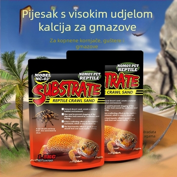 Kalcijev pijesak podloga gmizavcima — pustinjasti krajolik dekorativni pijesak