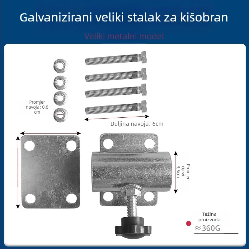 Držač kišobrana – Marka Old hoe farmer, Model 00, Za prijevoz i logistiku, Bez licenciranih privatnih marki